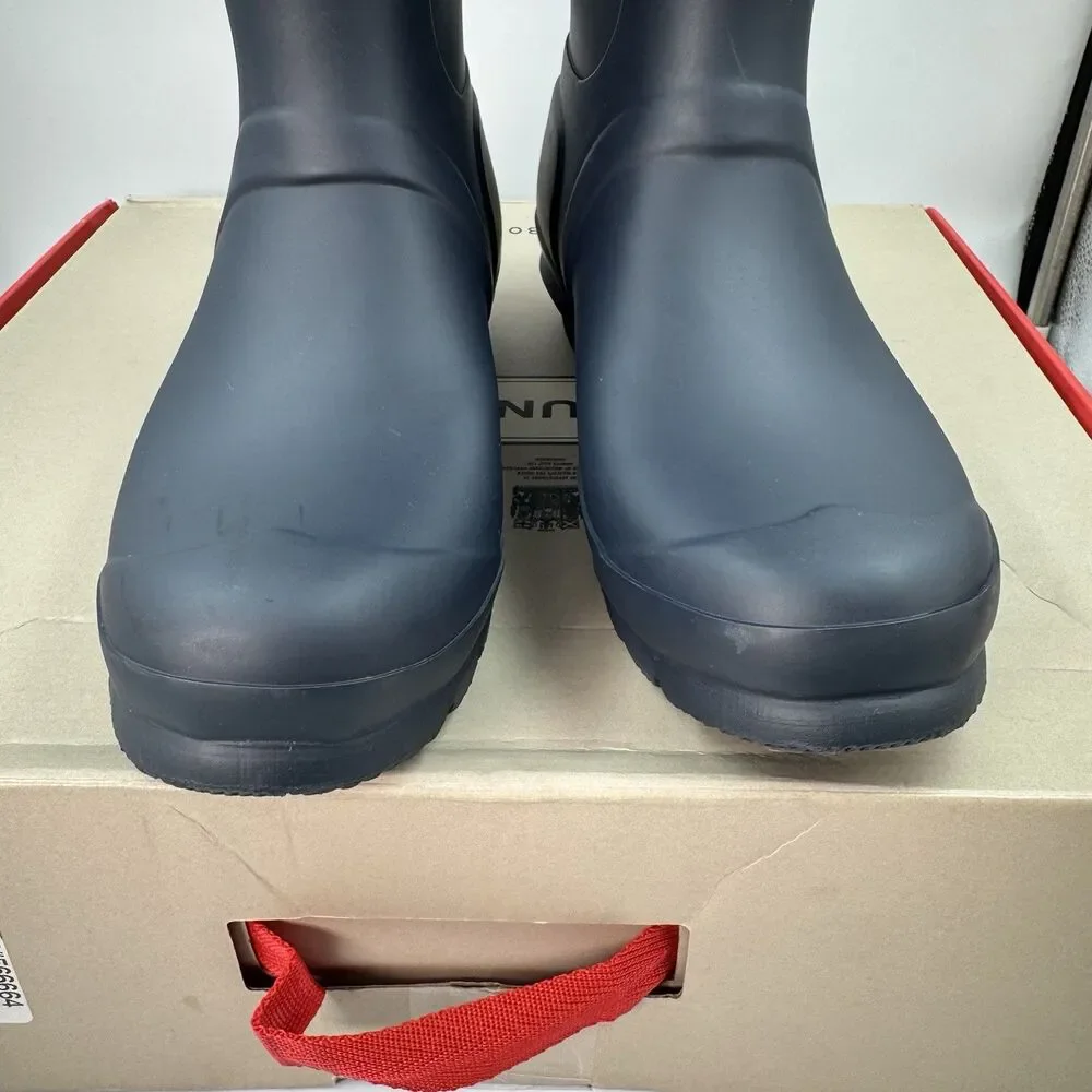 Hunter Women's Original Short Boot Navy Blue US 10 Waterproof, Rain Boot